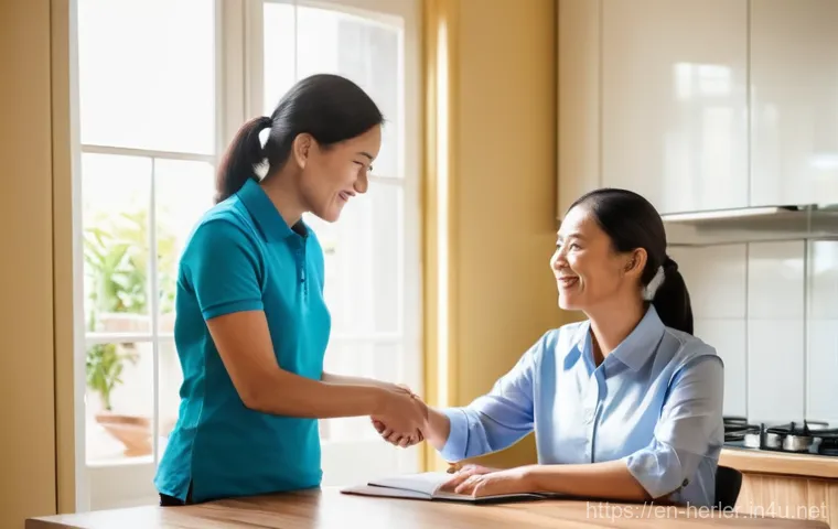 생활가사도우미 고객의 신뢰를 얻는 비결 - Image Prompt 1: The Foundation of Trust: Active Listening and Understanding**